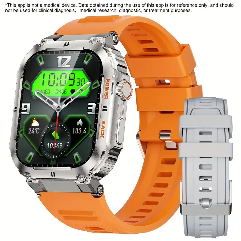 Watch for Men: Wireless Calls, Music, Fitness Tracking, Sleep Monitoring, -Sport Modes for King's Day