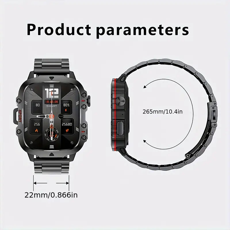 New Smart Watch For Men Wireless Talk Sports Fitness AI Voice Outdoor 100+ Sports Mode Outdoor Smart Watch