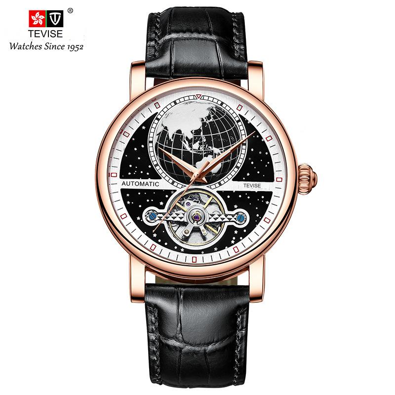 Fashion men's Black stainless Steel Watch Luxury Quartz watch Men's Business Watch Men's Clock