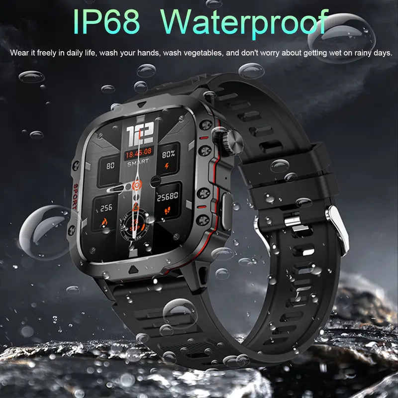 New Smart Watch For Men Wireless Talk Sports Fitness AI Voice Outdoor 100+ Sports Mode Outdoor Smart Watch